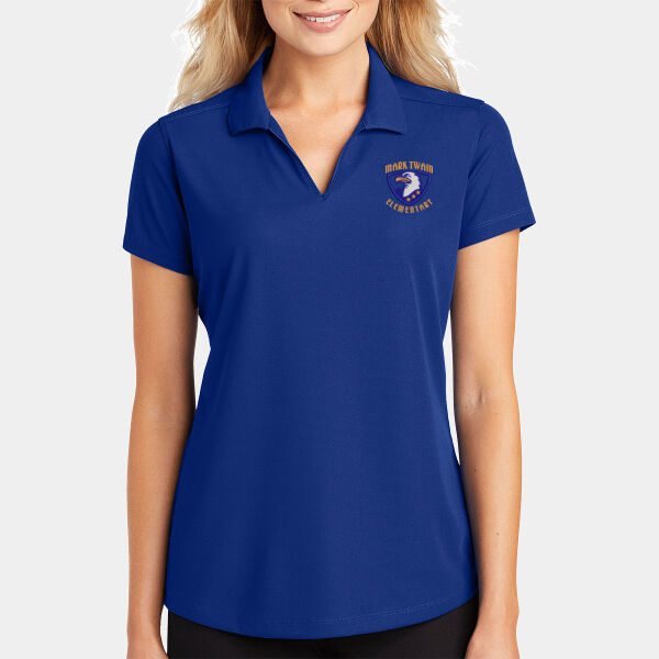 MTE Shield Ladies V Neck Polo Thumbnail