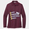 Ladies Silk Touch Long Sleeve Polo Thumbnail
